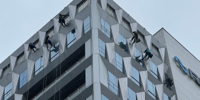 과천 고층 빌딩 사옥 외벽청소 유리창청소 작업 후기!